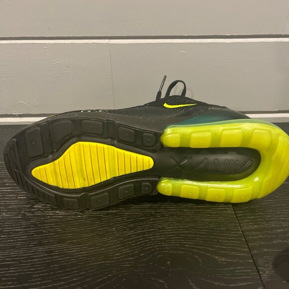 Nike Air Max 270 Black/Neon Yellow - Mens Size 11 - Picture 5 of 8